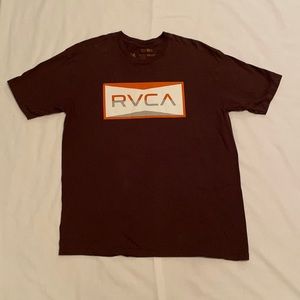 RVCA Brown Short Sleeve Shirt